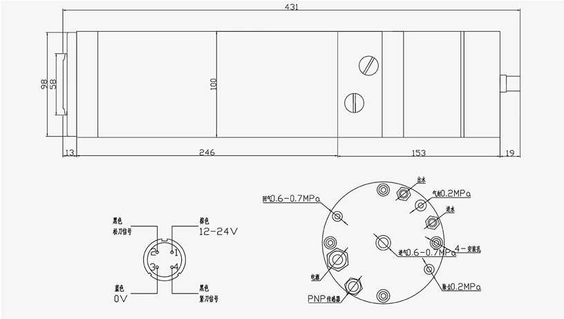 ATC100-3.5KW BT30 ISO25