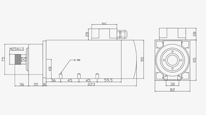 SL 方型风冷 2.2ER20-82X95