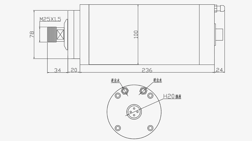 MG100-3.2ER20 四轴